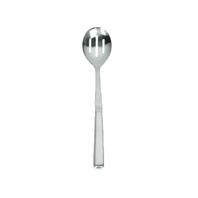 Thunder Group SLBF002 Serving Spoon, 12" Oa Length, Slotted, One-Piece Construction, Finger Grip Design