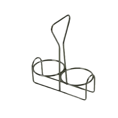 Thunder Group SLCJH002 Condiment Rack, Tabletop, Holds Two Condiment Jars (Not Included), Stainless