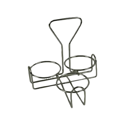 Thunder Group SLCJH003 Condiment Rack, Tabletop, Holds Three Condiment Jars (Not Included), Stainless