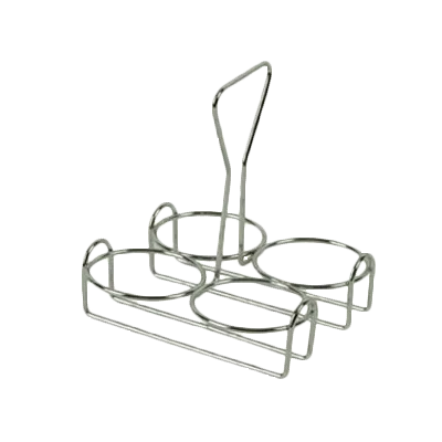 Thunder Group SLCJH004 Condiment Rack, Tabletop, Holds Four Condiment Jars (Not Included), Stainless