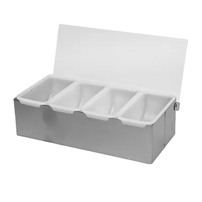 Thunder Group SLCN004 Bar Condiment Dispenser, Countertop Design, 4-Compartment
