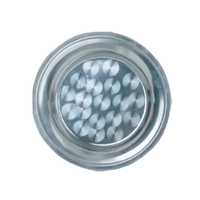 Thunder Group SLCT010 Serving Tray, 10" Dia., Round, Contoured Edge, mirror finish