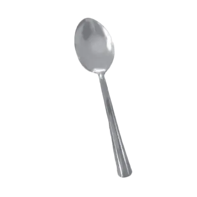Thunder Group SLDO004 Dessert Spoon, 6.97", Medium-Weight, Simple Line-Trimmed Handle - Dozen