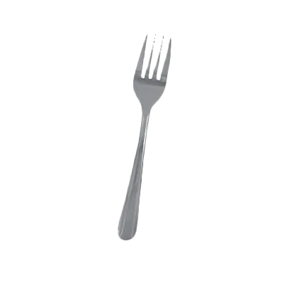 Thunder Group SLDO007 Salad Fork, 6.22", Medium-Weight, Simple Line-Trimmed Handle - Dozen