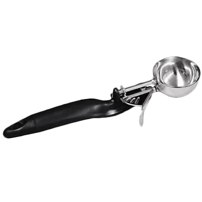 Thunder Group SLDS030L Ice Cream Disher, 1‑1.8 oz #30 Thumb‑Press Lever 18/8 Steel Bowl with Black Handle, NSF Certified