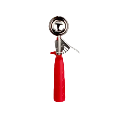Thunder Group SLDS224P Disher, Size-24, 1-1/3 Oz., Round Bowl, Red