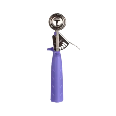 Thunder Group SLDS240P Disher #40, 0.3‑0.9 oz (3/4 oz) capacity, thumb‑press, orchid handle, 18/8 stainless steel, NSF