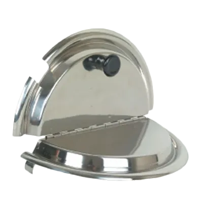 Thunder Group SLIC001 Inset Cover, 25Cm, Fits 7 Quart Size Inset, Plastic Knob Handle, stainless steel
