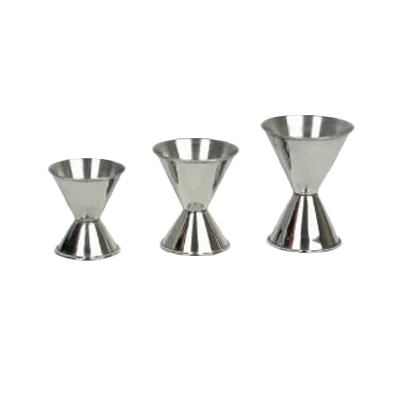 Thunder Group SLJG002 Jigger, 3/4 Oz. & 1-1/2 Oz., Rolled Edge, Stainless Steel