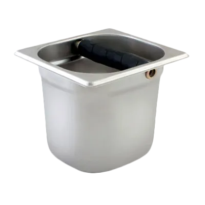 Thunder Group SLKB166 Knock Box, 6" Deep, Flared Top Edges, Stainless Steel