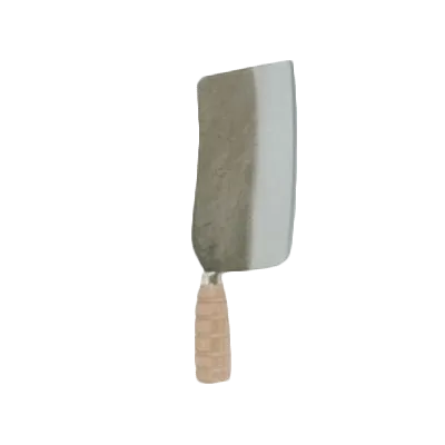 Thunder Group SLKF017 Meat Knife, 7-1/2" Length X 4" Width Blade, Wood Handle, Cast Iron