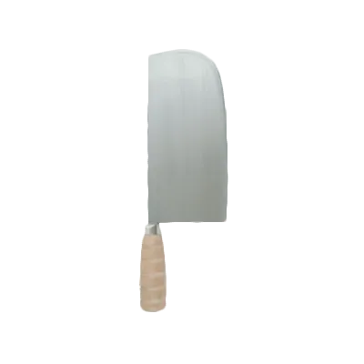 Thunder Group SLKF019 Wan Woo Knife, 9" Length X 4-1/2" Width Blade, Round Head, Wood Handle