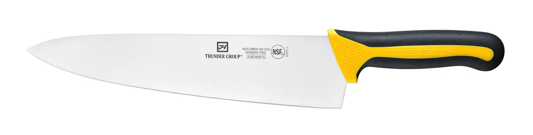 Thunder Group SLKF513 Chef'S Knife, 10" Blade, Soft-Grip Handles, German Steel