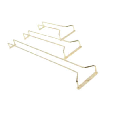 Thunder Group SLKGH024 24" Long Ceiling Mount Glass Hanger Rack, Wire, Brass-Plated Finish