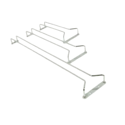 Thunder Group SLKGH024C Chrome-Plated Wire Glass Hanger Rack, 24" Long, Ceiling Mount