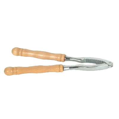 Thunder Group SLLC116W Lobster Cracker, 6", Jagged Ridges, Wide Swing Handles, With Wood Handle