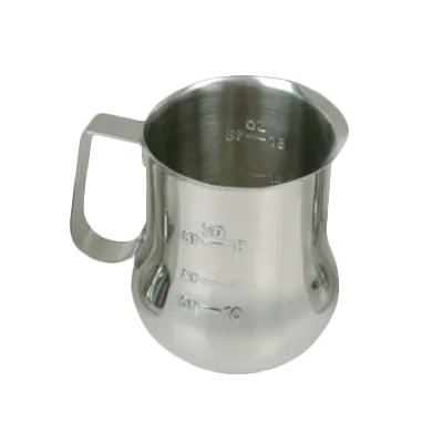 Thunder Group SLMP0024 Expresso Milk Pitcher, 24 Oz., Engraved Measuring Scale, Open Rimmed