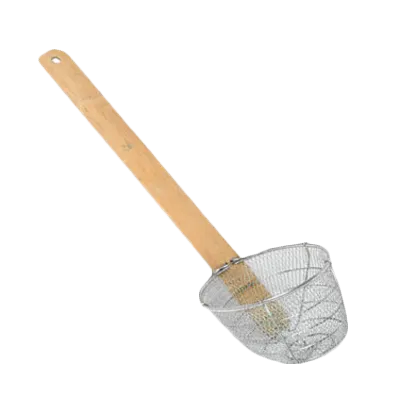 Thunder Group SLNS005 Noodle Skimmer, 5-7/8" X 5-1/4", Mesh Wire, Bamboo Handle