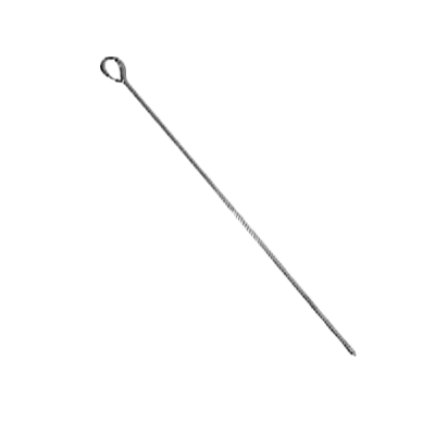 Thunder Group SLOK008 Skewer, 8"L, Oval, Looped Handle - Dozen