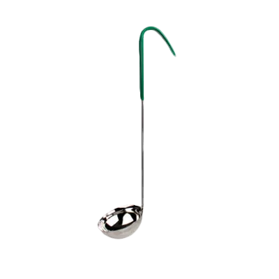 Thunder Group SLOL205 Serving Ladle, 4 Oz., One Piece, Color-Coded Vinyl Handle, Green