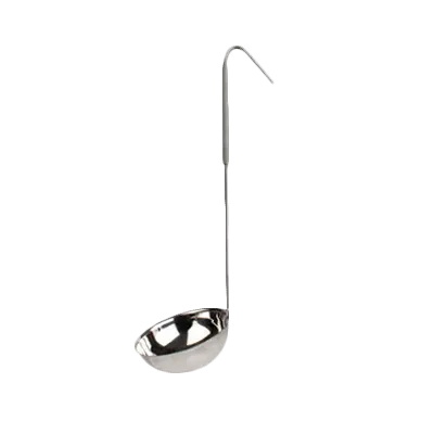 Thunder Group SLOL208 Serving Ladle, 12 Oz., One Piece, Color-Coded Vinyl Handle, Grey