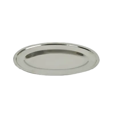 Thunder Group SLOP018 Serving Platter, 18", Oval, Stainless Steel