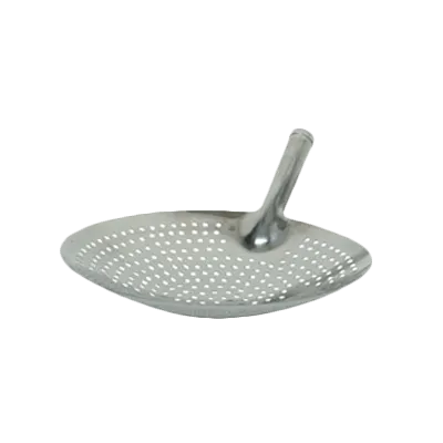 Thunder Group SLOS002 Skimmer, 12" Dia. X 2-3/8", Perforated, Stainless Steel