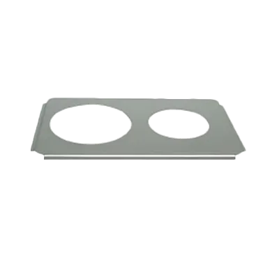 Thunder Group SLPHAP068 Adapter Plate – Stainless steel, 2 cutouts: 8.5" & 6.5" openings, fits 4 quart & 7 quart pans