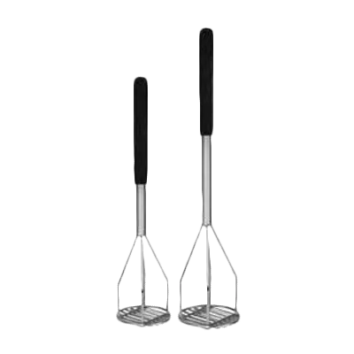 Thunder Group SLPMR024C Potato Masher, 24"L, Round Face, Soft Grip Handle