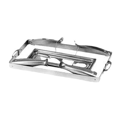 Thunder Group SLRCF114 Chafer Frame And Fuel Plate, 23" X 12-1/2" X 9", Foldable Frame, Holds 8 Qt Chafer - Set