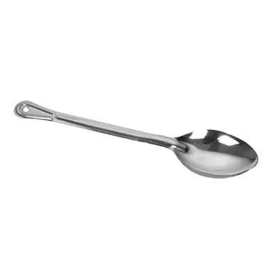 Thunder Group SLSBA311 Basting Spoon, 15" L, Solid, Flat Handle, Stainless Steel