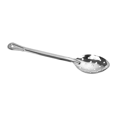 Thunder Group SLSBA313 Basting Spoon, 15" L, Perforated, Flat Handle, Stainless Steel