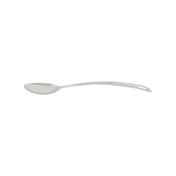 Thunder Group SLSBA411 Basting Spoon, 11", Solid, Curved Handle, Stainless Steel
