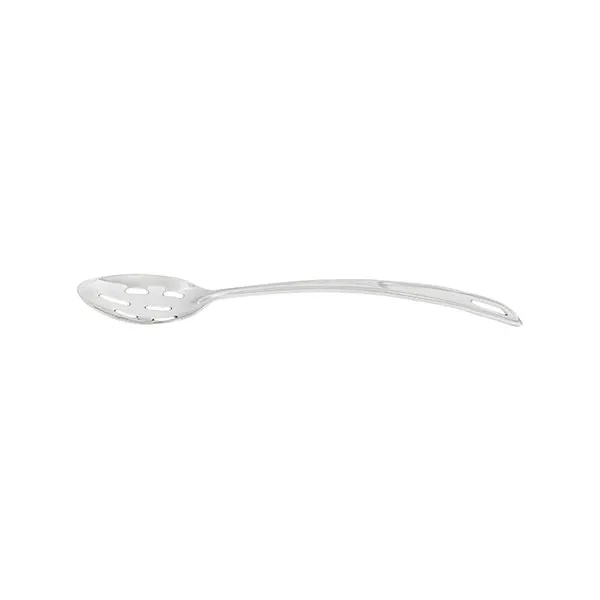 Thunder Group SLSBA412 Basting Spoon, 11", Slotted, Curved Handle, Stainless Steel