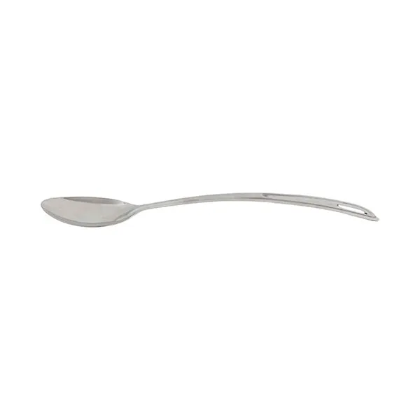 Thunder Group SLSBA511 Basting Spoon, 13", Solid, Curved Handle, Stainless Steel