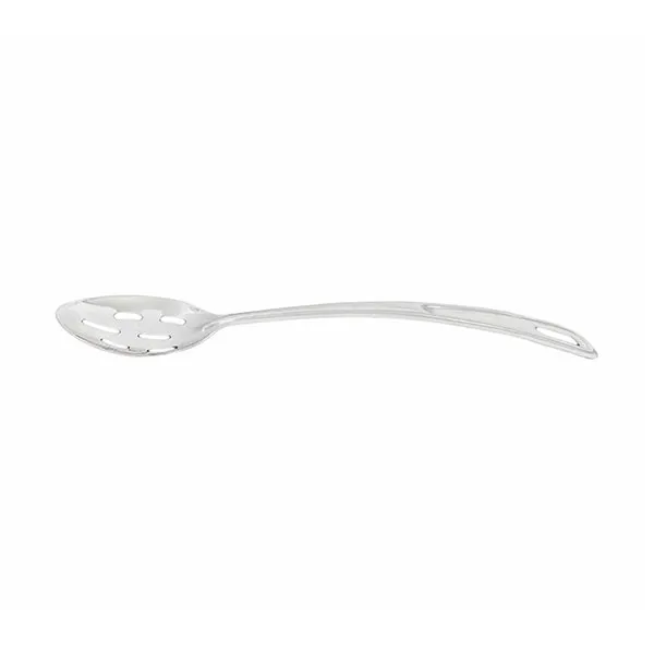 Thunder Group SLSBA512 Basting Spoon, 13", Slotted, Curved Handle, Stainless Steel