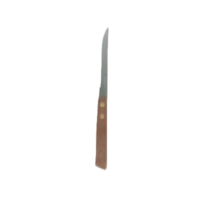 Thunder Group SLSK017 Steak Knife, 4-1/4", Pointed Tip, Serrated Wood Handle - Dozen