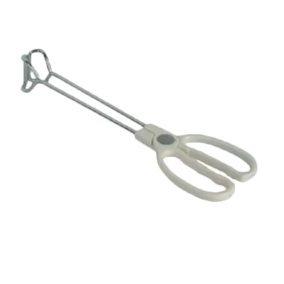 Thunder Group SLSR010 Scissor Tongs, 10"L, With Safety Handle, Stainless Steel