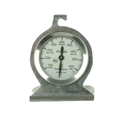 Thunder Group SLTHD550 Oven Thermometer – Dial, 150°F‑550°F Range, ±1° Accuracy, Hang or Stand, Steel, NSF Certified
