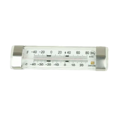 Thunder Group SLTHL080 Refrigerator/Freezer Thermometer, Tube‑Type, -40°F To 80°F °F/°C, Stainless Steel, NSF Certified