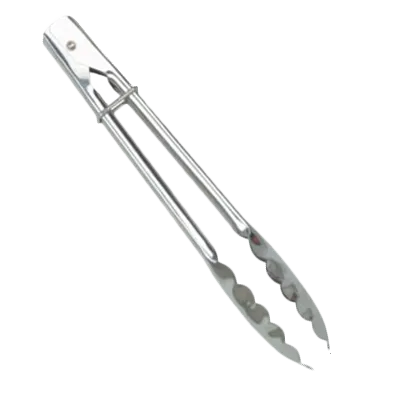 Thunder Group SLTHUT116 Utility Tongs, 16"L, Flat Spring Action, Locking Ring