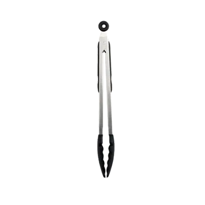 Thunder Group SLTHUT612 Utility Tongs, 12"L, Locking Clip, Non-Slip Silicone Tips And Grip