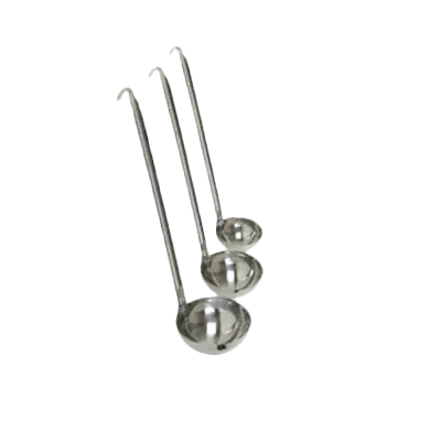 Thunder Group SLTL009 Ladle, 12 Oz. Capacity, Two-Piece Construction, Hooked Handle