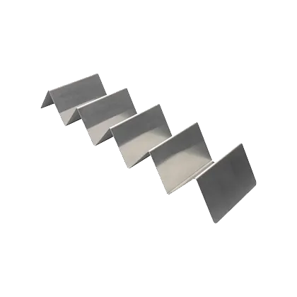 Thunder Group SLTR045F Taco Holder, 4-5 Compartments, Stainless Steel