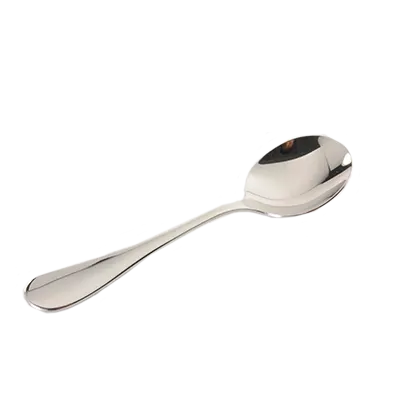 Thunder Group SLYK203 Bouillon Spoon, 5-9/10" Long, 2.4Mm Thick, 18/10 Stainless Steel - Dozen