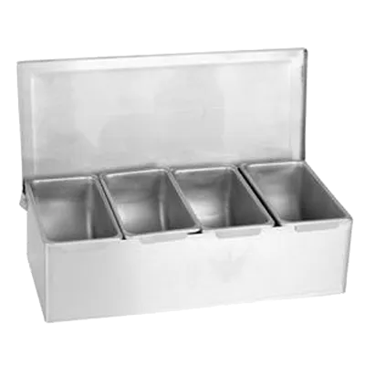 Thunder Group SSCD004 Bar Condiment Dispenser, Countertop Design, 4-Compartment