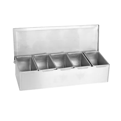 Thunder Group SSCD005 Bar Condiment Dispenser, Countertop Design, 5-Compartment