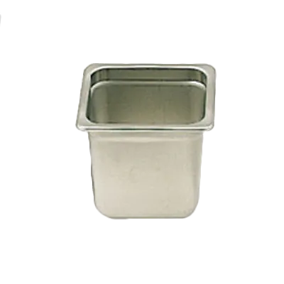 Thunder Group STPA2166 Steam Table Pan, 1/6 Size, 6" Deep, Anti-Jam, 18/8 Stainless Steel