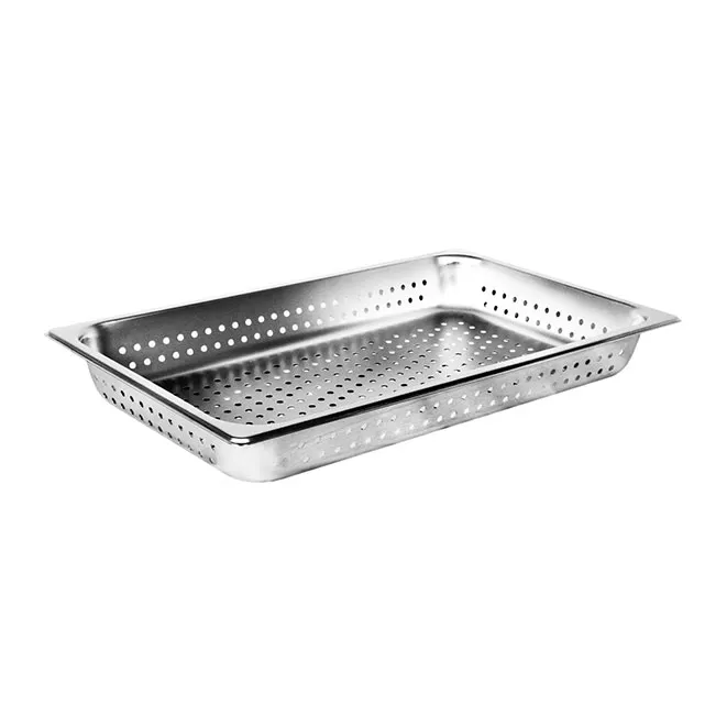 Thunder Group STPA3002PF Steam Table Pan, Full Size, Perforated, 2-1/2" Deep, 18/8 Stainless Steel