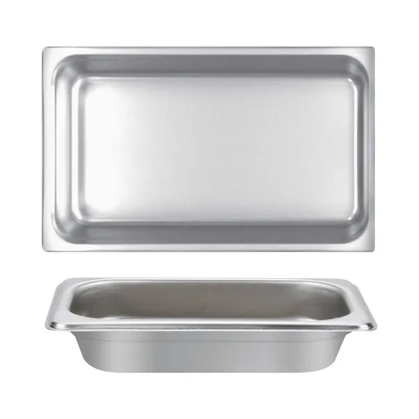 Thunder Group STPA4002 Steam Table Pan, Full Size, 2-1/2" Deep, Anti-Jam, 18/8 Stainless Steel